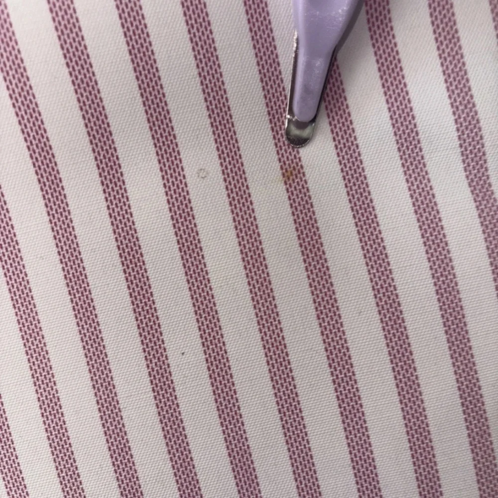 Brooks Brothers Pink White Striped Pillow 18”